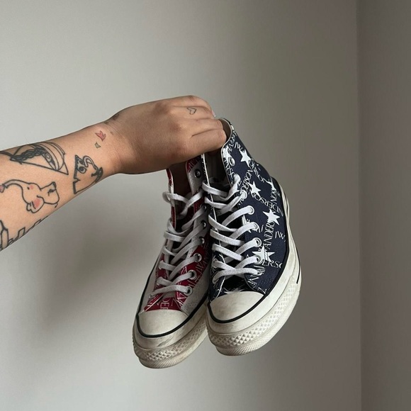 JW Anderson x Converse High Top American Flag Print - Picture 4 of 6